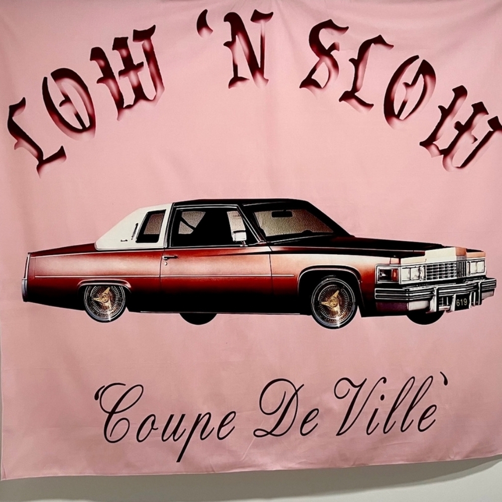 Limited Edition 'Caddy Dreams' Pen & Ink Tapestry (Blush) by Lux Rosa